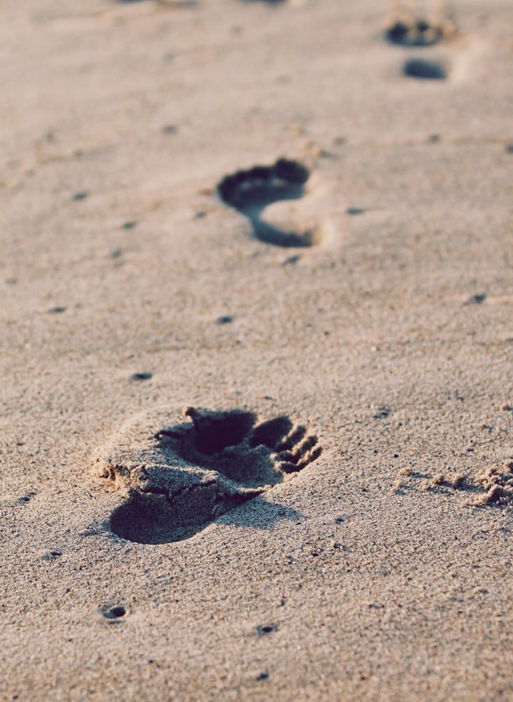 Fußabdrücke im Sand als Symbol für die Inhalte des Webinars (Worum geht es?)